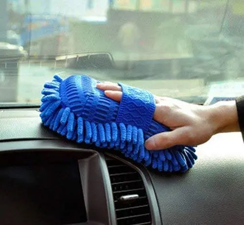 HSR Car Accessices Cleaning 800 GSM Microfiber Towel for Car Cleaning and Detailing - Dual Sided, Extra Thick Plush Microfiber Cloth - 40cm x 40cm