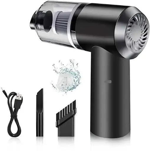 HAYONAM 3-in-1 Portable High Power Car Vacuum Cleaner | USB Rechargeable Wireless Handheld Car Vacuum Cleaner Traveling, Camping Reusable,Portable,Rechargeable Vacuum (3 in 1 Vacuum)