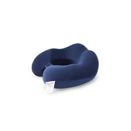 Memory Foam Pillow, Experience Ultimate Comfort on The go with Our Portable Travel Pillow for Men & Women - Navy