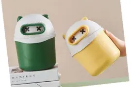 SLEEPY BEAR DESIGN DUSTBIN