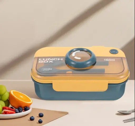 Insulated Lunch Box for Kids & Adults|Premium Food-Grade PP Plastic|Leakproof & Spill Proof 1100 ML
